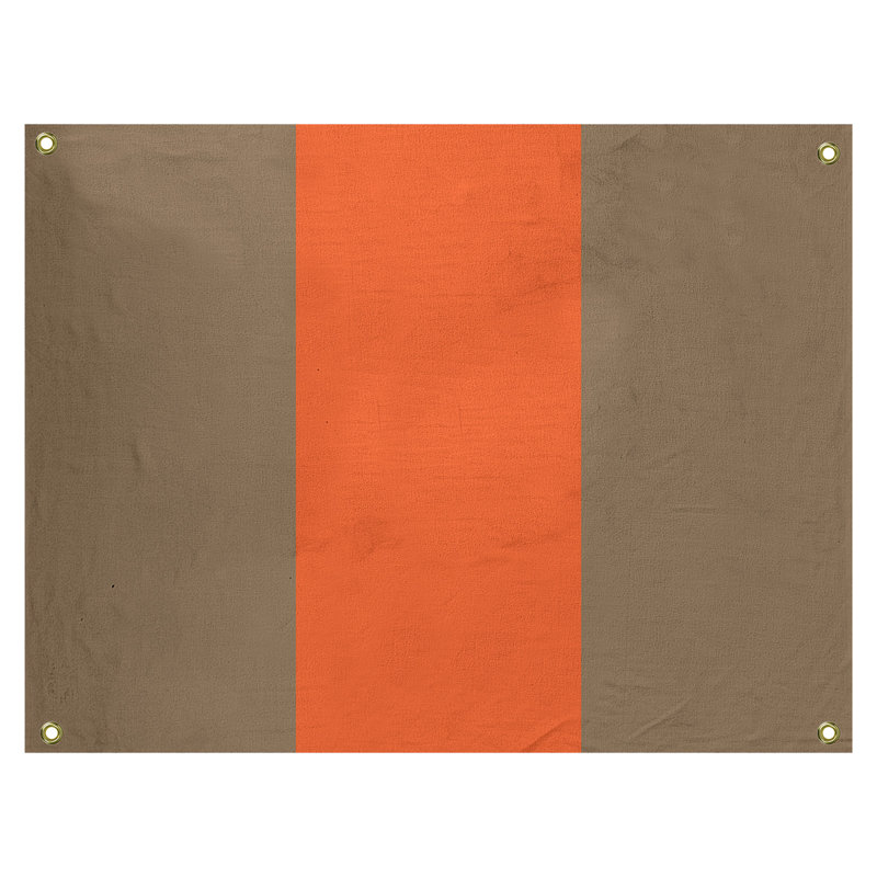 Tapisserie de polyester Baltimore, H 59 po x l 80 po x P 1 po, Doré / orange / doré, San Francisco
