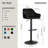 Height Adjustable Upholstered Velvet Bar Stools-1428684772