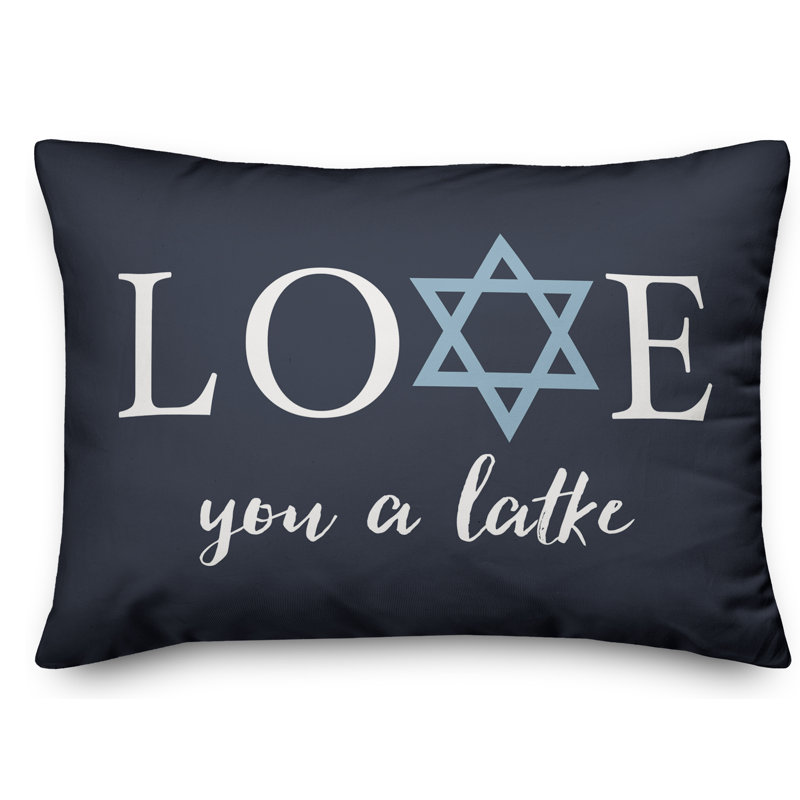  Coussin Love You a Latke