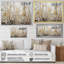 Art sur toile de bouleau beige et jaune-591016268-591016269