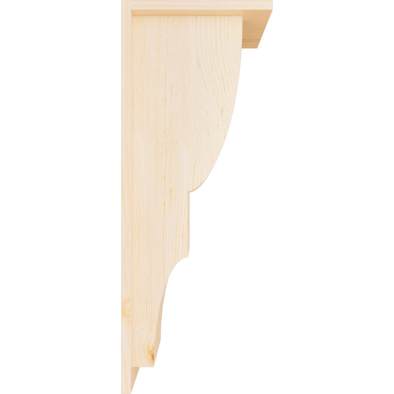 Corbeau Ridgewood avec contre-plaque, H 26 po x l 7,5 po x P 10 po, Sapin de Douglas, Lisse