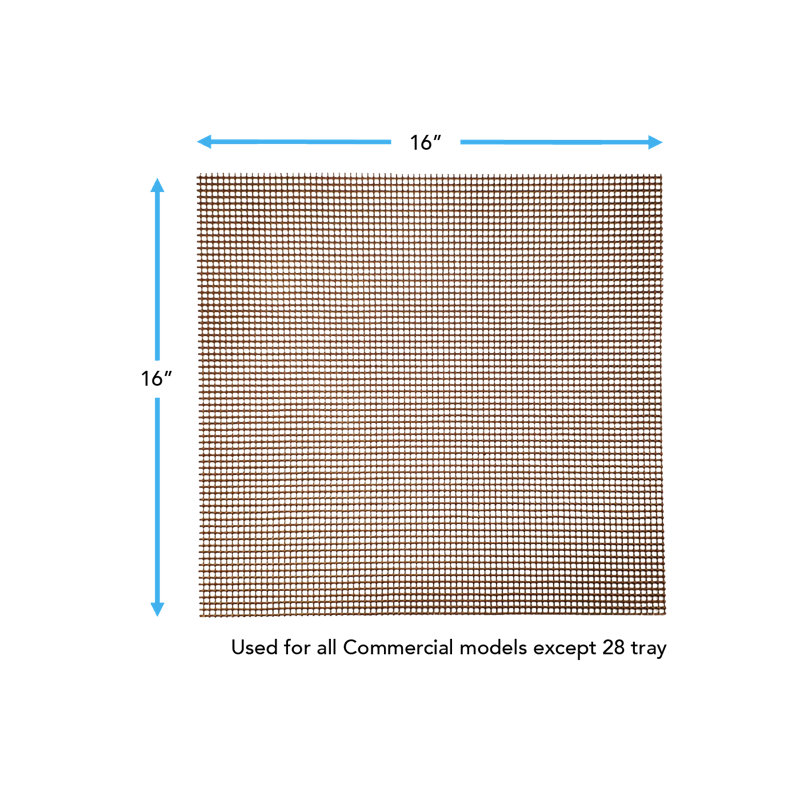Ensemble de 16 tapis en maille antiadhésive 16 x 16