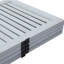 Paravent en bois de sycomore pliable Old White - 4 panneaux, panneau d'optimisation de l'espace blanc, utilisation polyvalente, rehausser