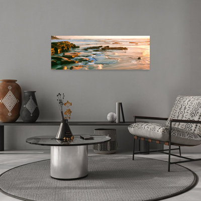 «Rock Formations at Windansea Beach», La Jolla, San Diego, Californie, États-Unis, art mural contemporain