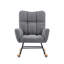 Chaise berçante en tissu Teddy