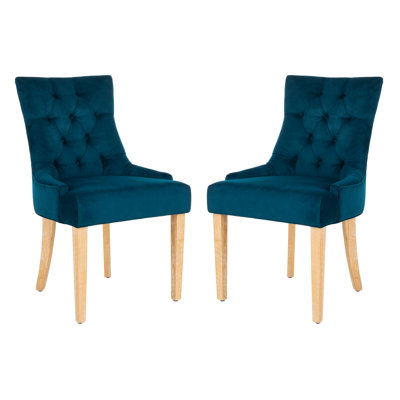 Chaise d'appoint rembourrée en coton clair Cueto