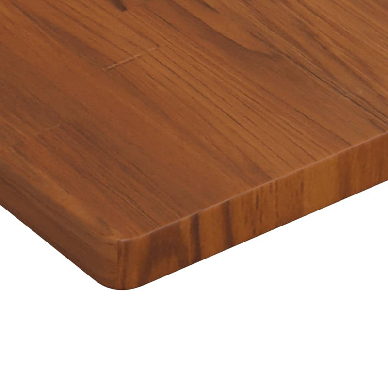 Bronislovas 60cm Solid Wood Bathroom Vanity Top, Dark Oak/Black