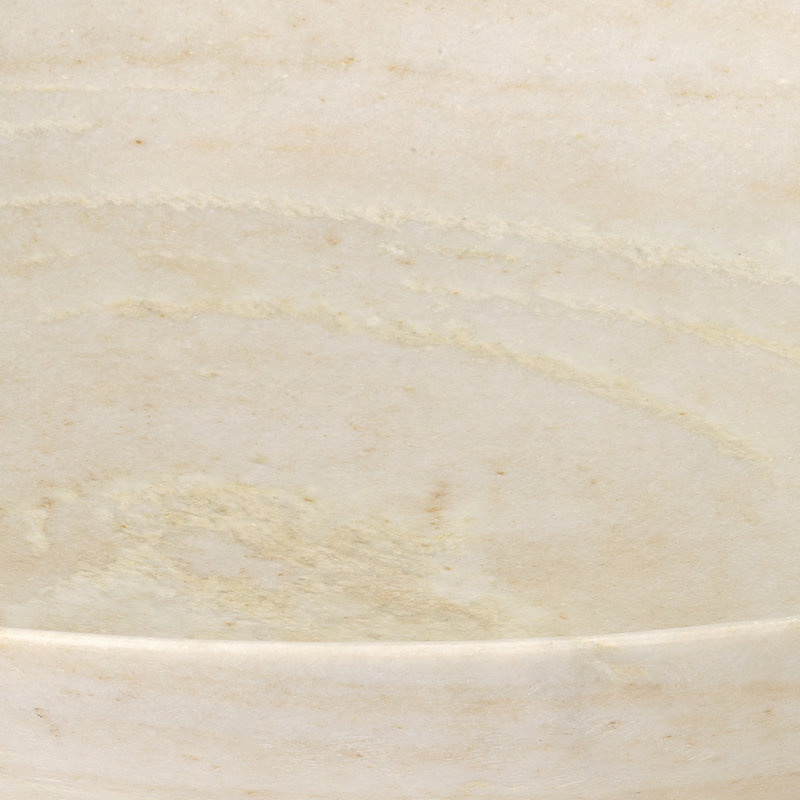 Handmade Marble Decorative Bowl, White