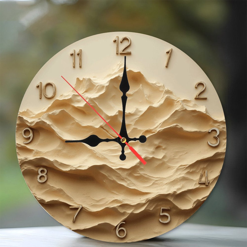 Minimalist Mountain Clock