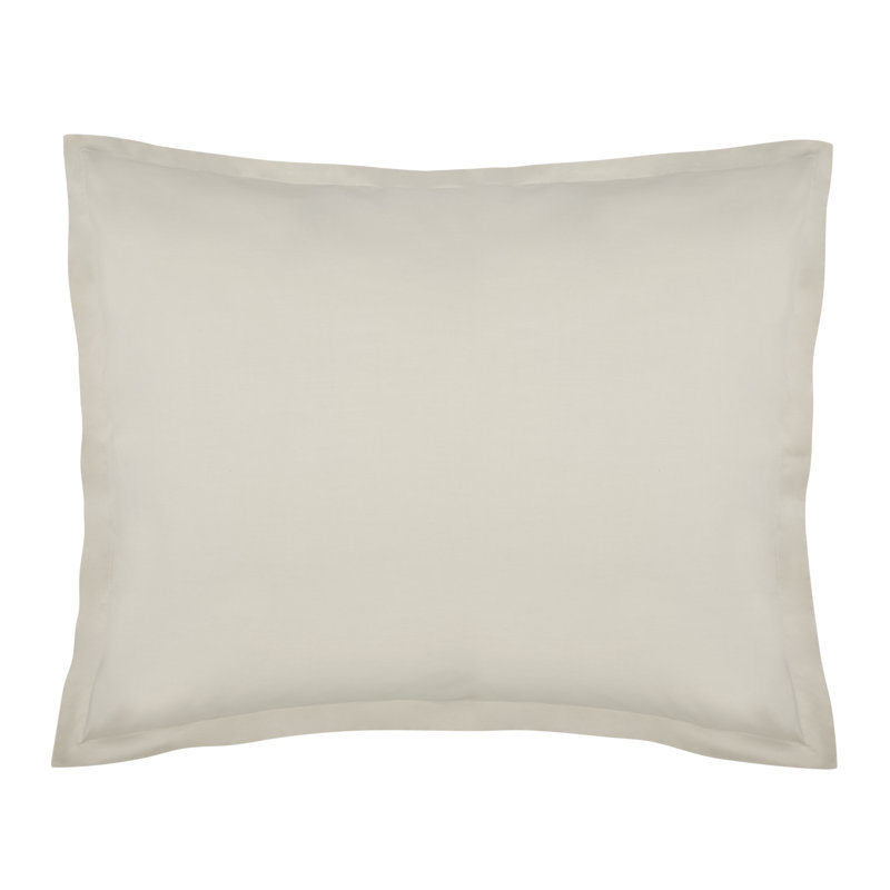 Saha Cotton Blend Sham, Oatmeal, Standard/Twin