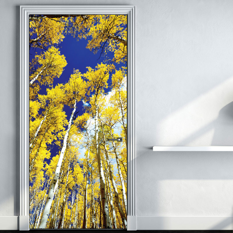 Birch Sky Door Sticker