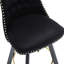 De 2 chaises de bar en bois à pieds carrés, embellies de velours, rotatives à 360 °, anneau amovible à 2 tiroirs, embellies, boucle détachable à 360 degrés