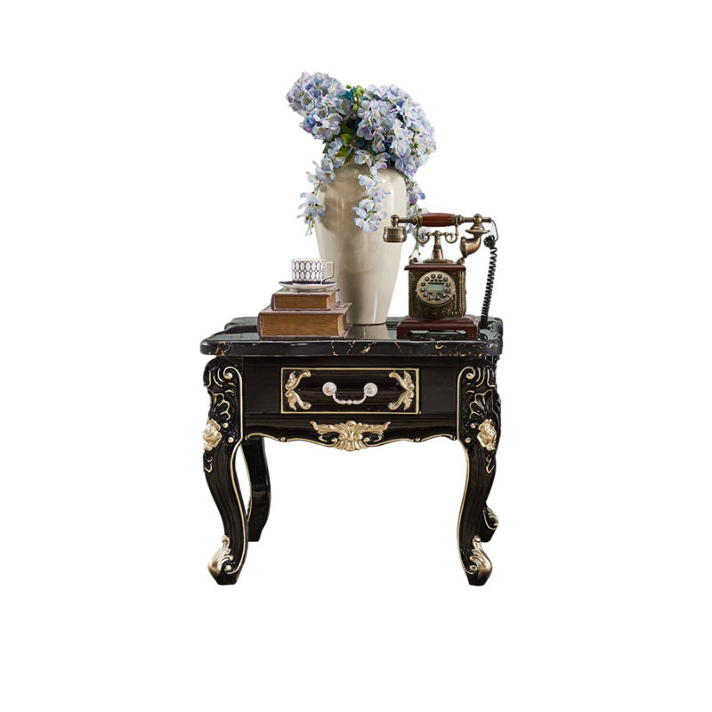 European End Table with Storage