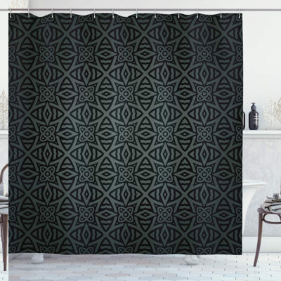 Abstract Shower Curtain with Hooks Included