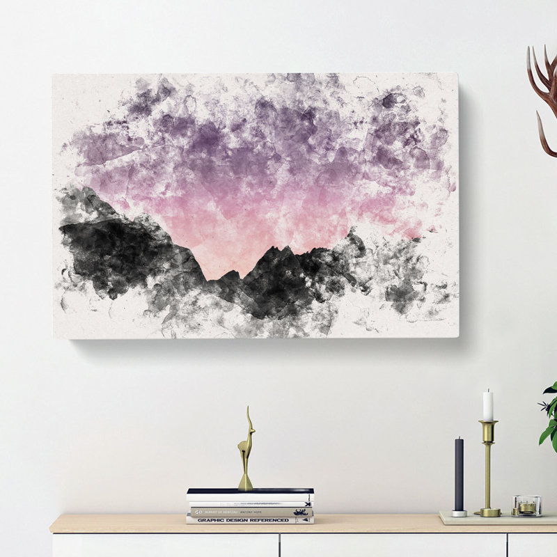 Pink Sky at Night - Wrapped Canvas, 50cm H x 76cm W x 3cm D