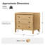 Table de chevet 3 tiroirs avec station de charge Drewery Farmhouse