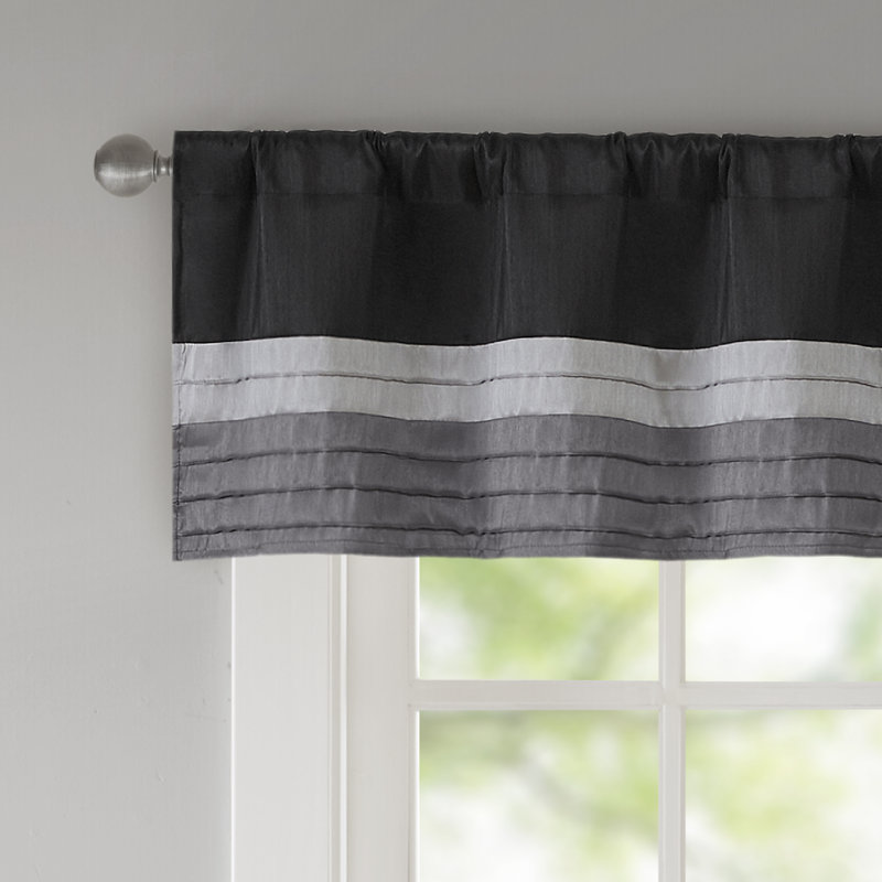 Cantonnière Amherst Polyoni Pintuck, Noir