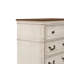 Commode 5 tiroirs Norcross, blanc antique