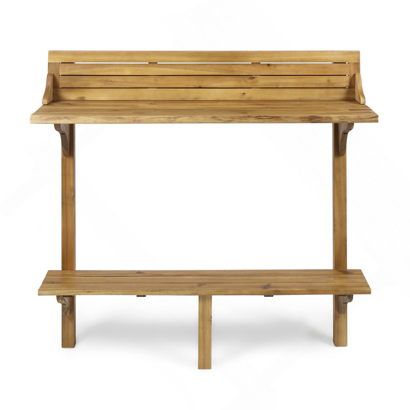 Wood Balcony Bar Table