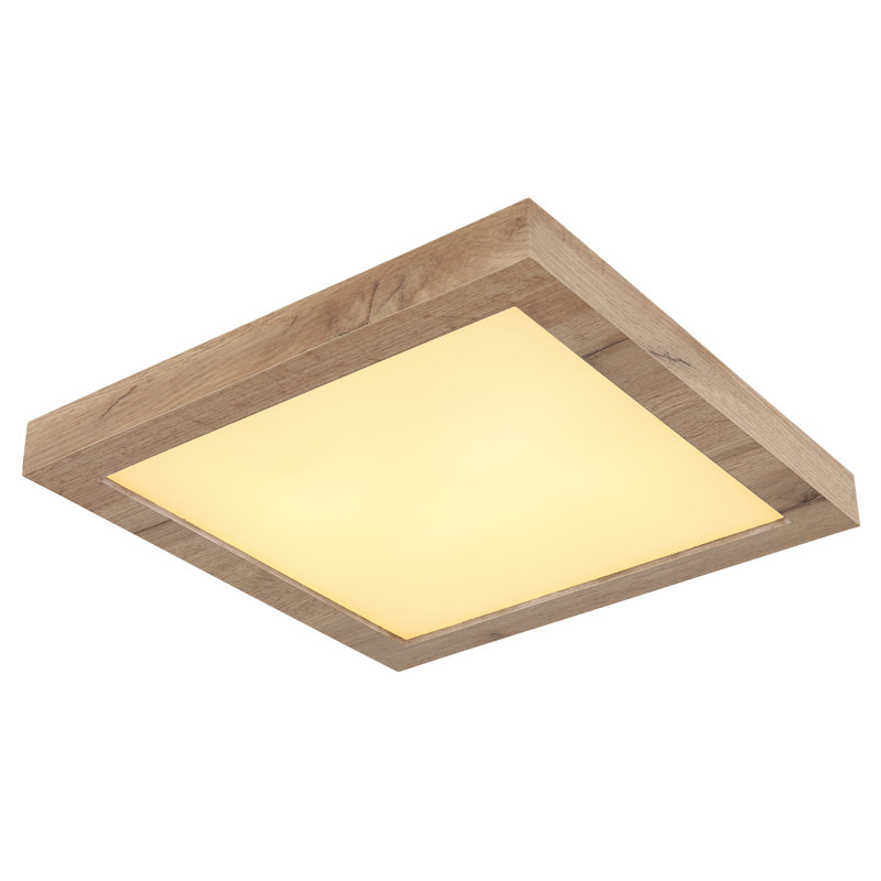Straughter Manufactured Wood LED Flush Mount