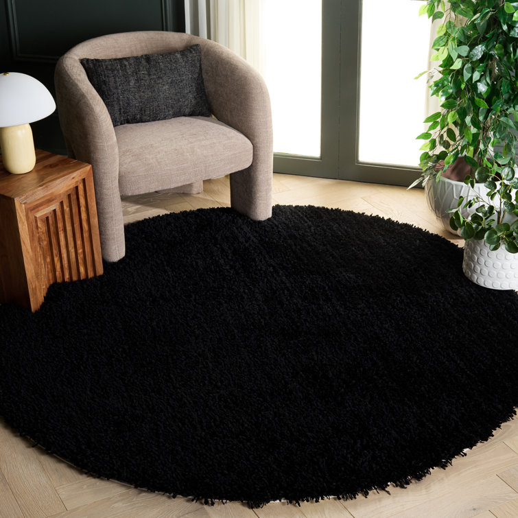 Assar Black Area Rug