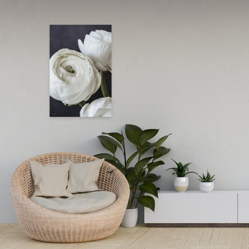 Beauté raffinée II, art floral printanier contemporain, H 24 po x l 16 po