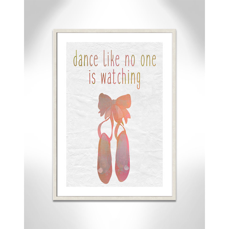 Danse, impression sur papier, H 34,5 po x l 24,5 po x P 1,18 po, Encadré de boîte à grain de bois blanc