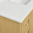 Avery 48 Inch Single Bathroom Vanity in Dark Walnut, White Cultured Marble Countertop, Undermount Square Sink (1-Hole), Brushed Gold Trim-51712058-51978239-134320030
