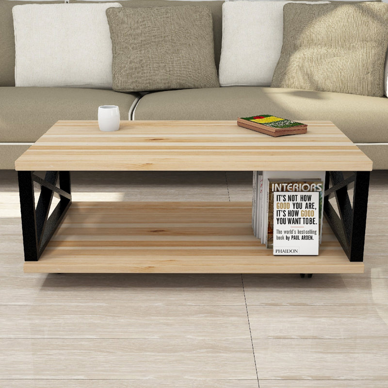 Table basse avec rangement Kenworthy Wheel