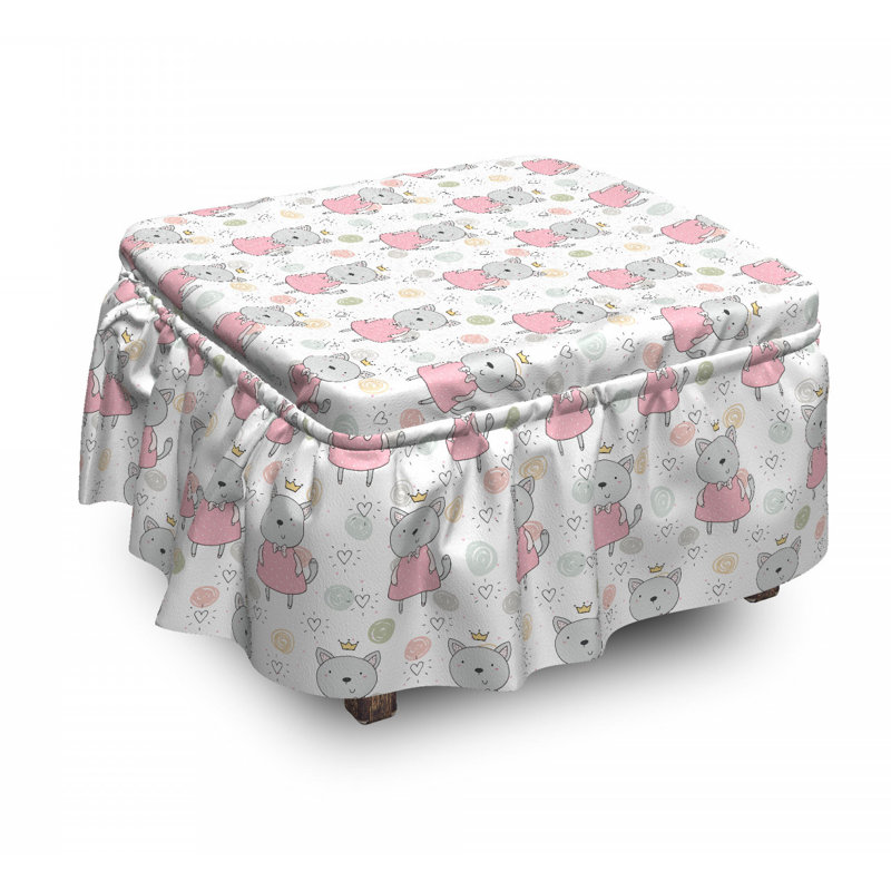 Housse pour princess chats avec tiara repose-pieds