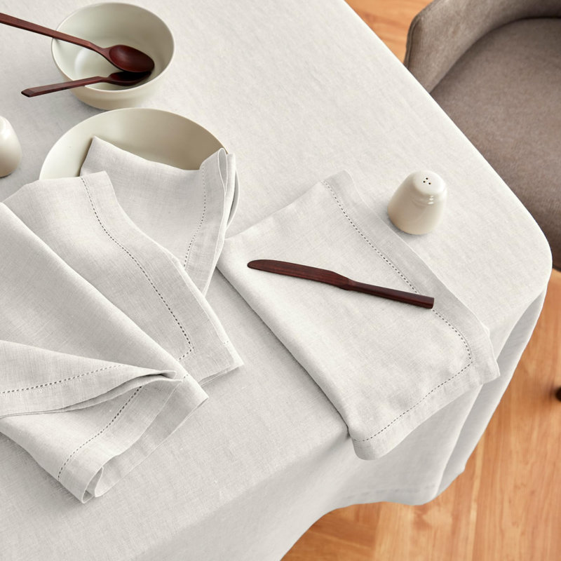Sonoma - 100% Pure Linen Dinner Napkins (Prewashed), Light Flax