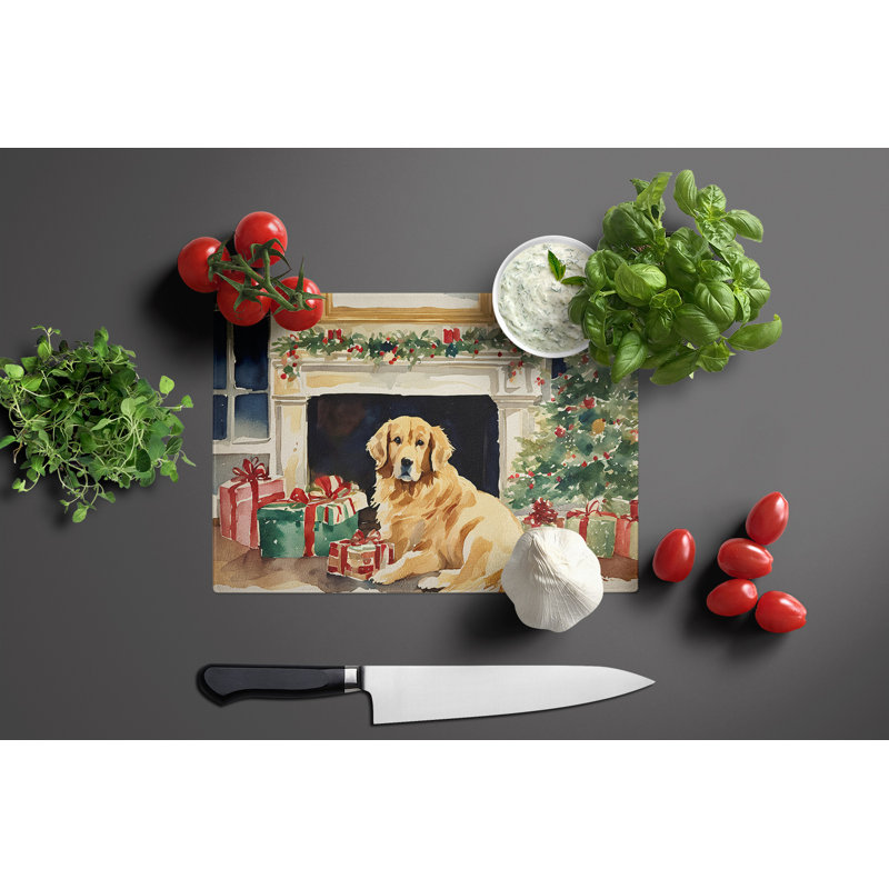 Planche à découper en verre Golden Retriever