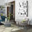 39.4" Glam Irregular Silver Decorative Frameless Earthquake Wall Mirror