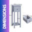 Aneesia 25cm W Manufactured Wood Bedside Table