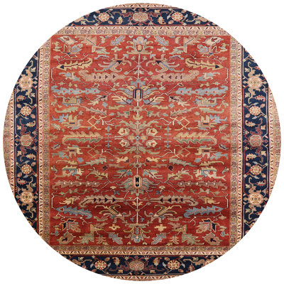 Tapis brun à motif oriental