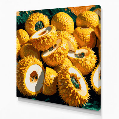 Fruit, jacquier brun, art mural sur toile