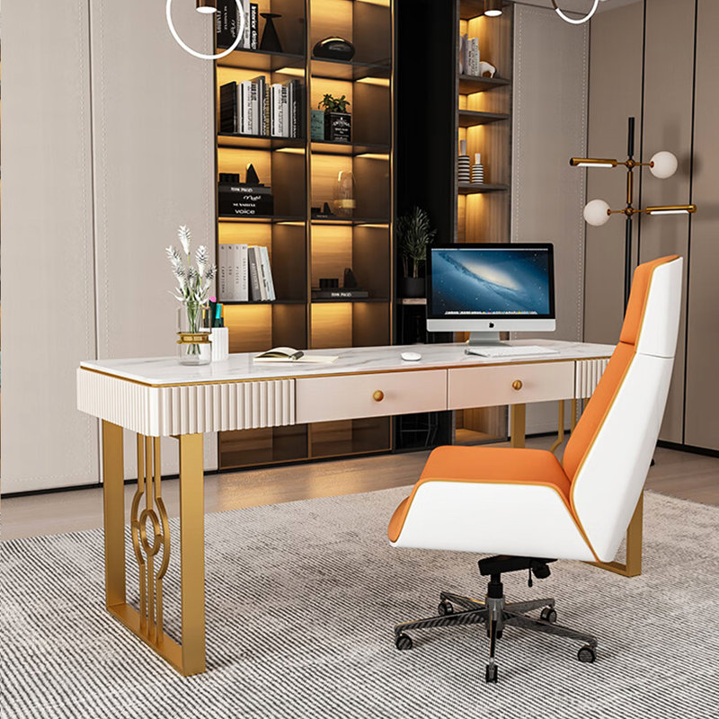 Bureau de luxe simple et simple pour la chambre à coucher, H 29,53 po x l 55,12 po x P 23,62 po