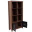 6 Cube Storage Organizer Bookcase with Metal Cabinet Doors