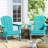 Ergonomically designed resin folding Adirondack chair-328065399