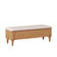 Banc de rangement avec repose-pieds 50,8 po
