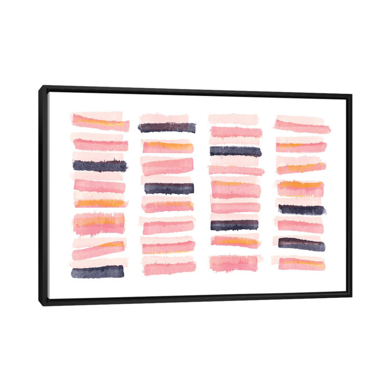 « latts », reproduction sur toile, H 32 po x l 48 po x P 1,5 po, Toile avec cadre flottant noir, Pas de tapis