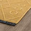 Tapis doré lavable à la machine Brenly-323699162