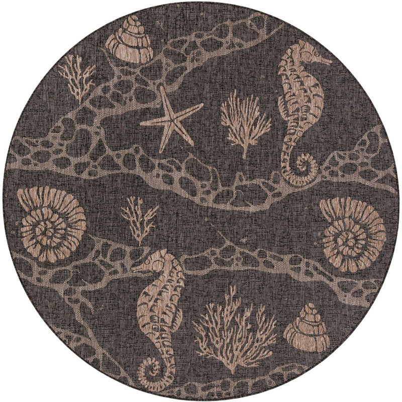 Tapis contemporain Contemporary Aycan, Rond 7 pi 10 po