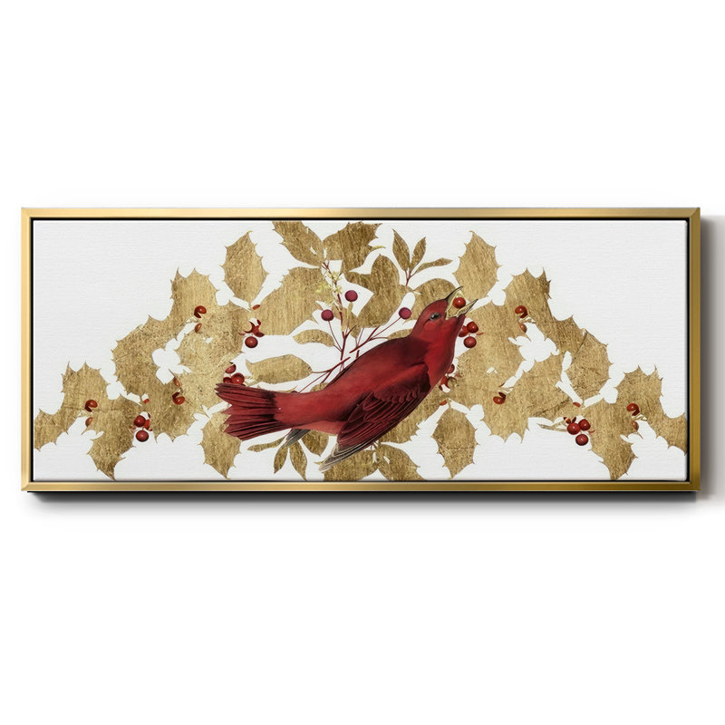 Red Bird Christmas Collection D-, toile encadrée