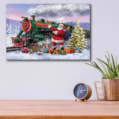 Epic Art 'Santas Express Train' By Ali Corti, Acry " Santas Express Train "