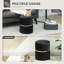 Amberella Round Storage Stool, Vanity Ottoman, Padded Seat-389388553