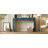 Entryway Table With  Grain Finish, Console Table With Fluted Design, Oval Top And 2 Drawers For Entryway And Living Room-928226124