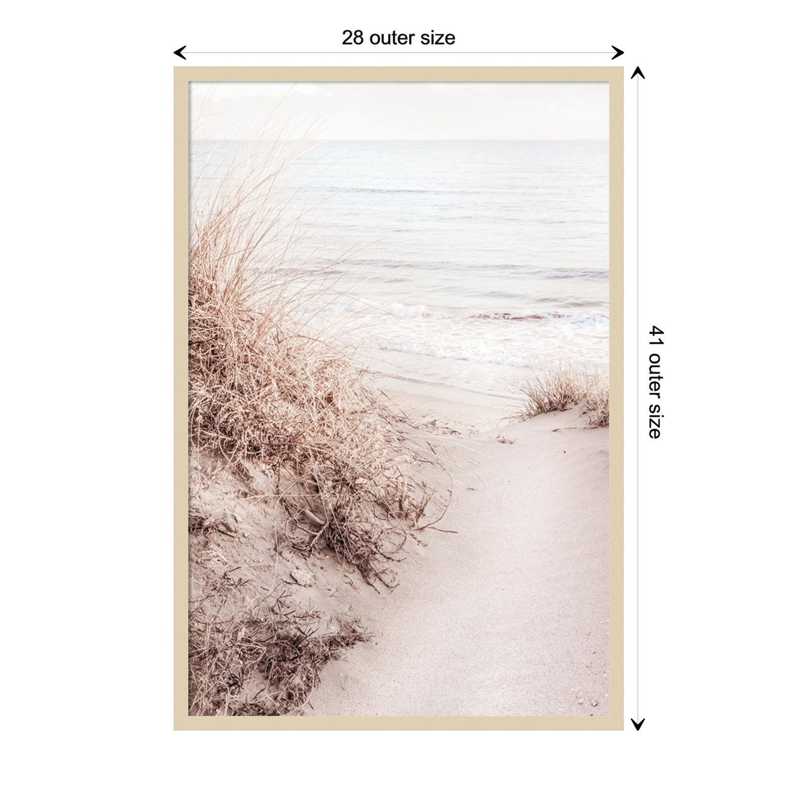 Beach by 1x Studio III, Brown, 28" W x 41" H