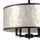 4-Light Natural Capiz Shell Drum Chandelier