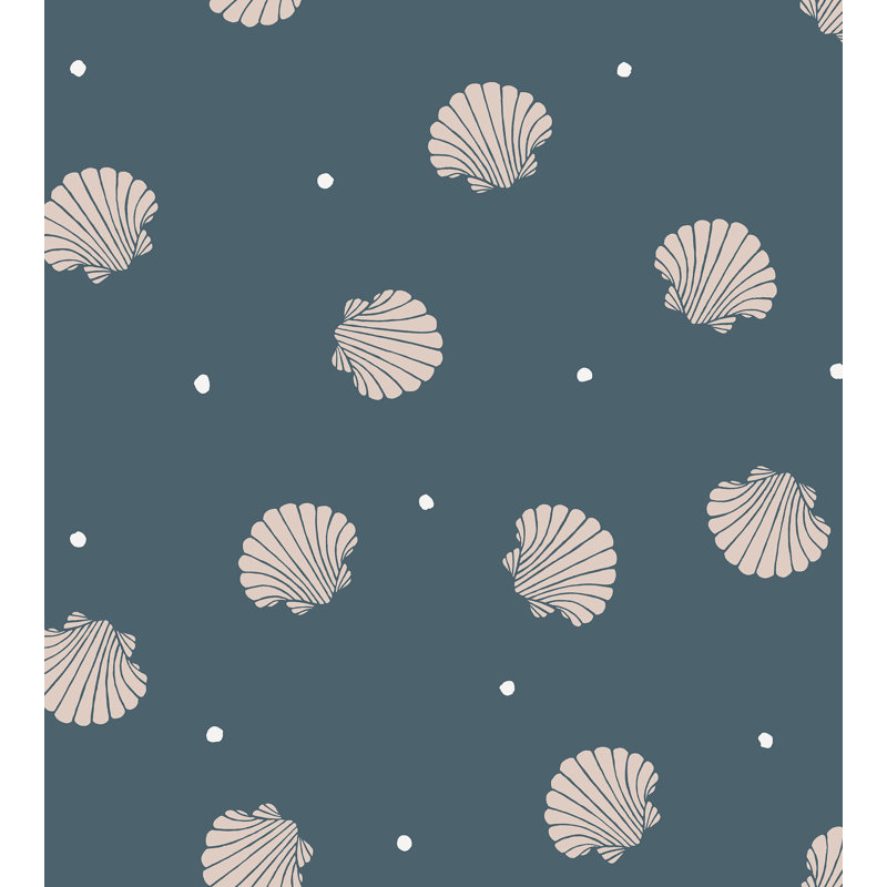 Familj 2 Geometric Wallpaper Roll, Dark Blue